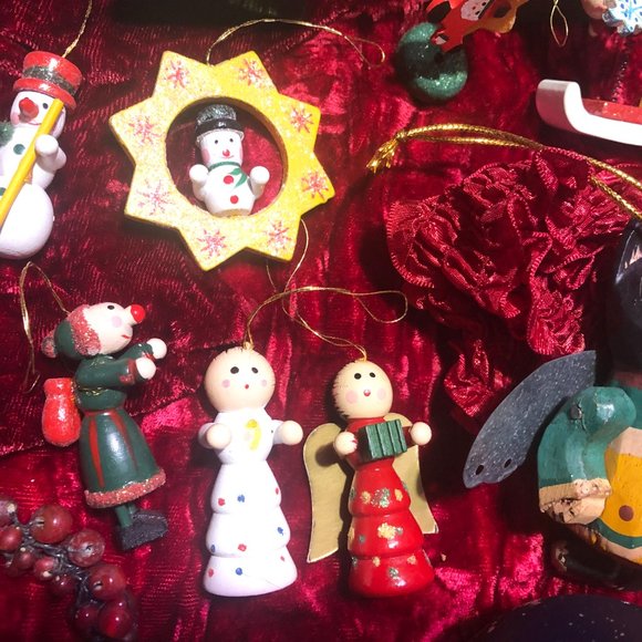 Magical whimsical Vintage Christmas Ornaments Lot - Picture 3 of 10